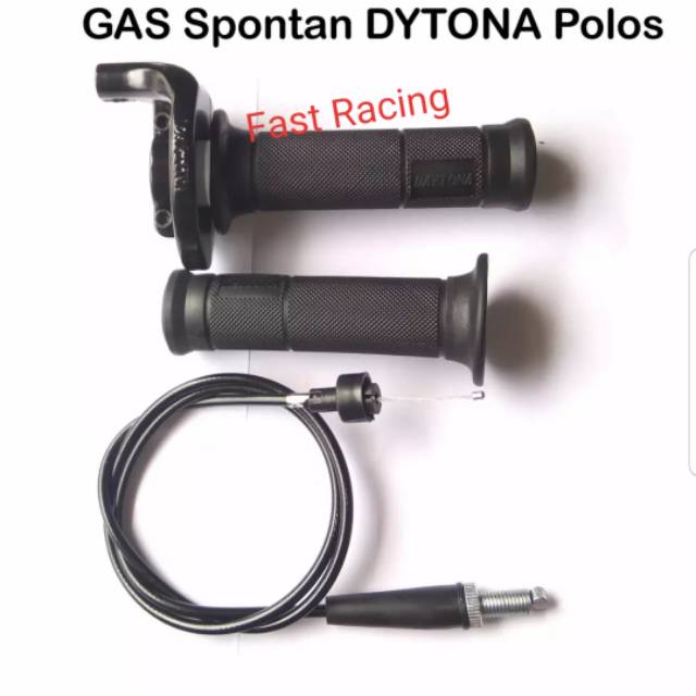 Gas Spontan  Polos Tanpa Tombol - Black