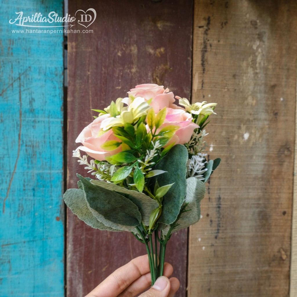 BUNGA PLASTIK | BUNGA ARTIFICIAL ROSE MARRY