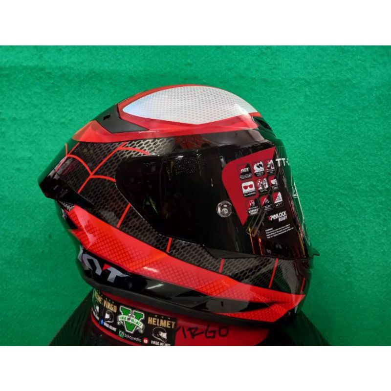 HELM KYT TT COURSE MARVEL SPIDERMAN