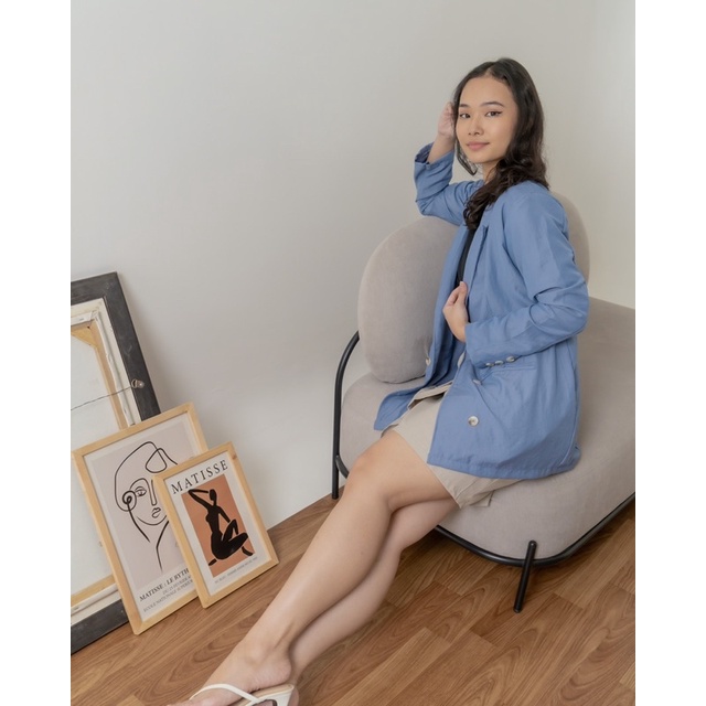 KANON - Kylie Blazer - Blazer kantor wanita double-breast korean look