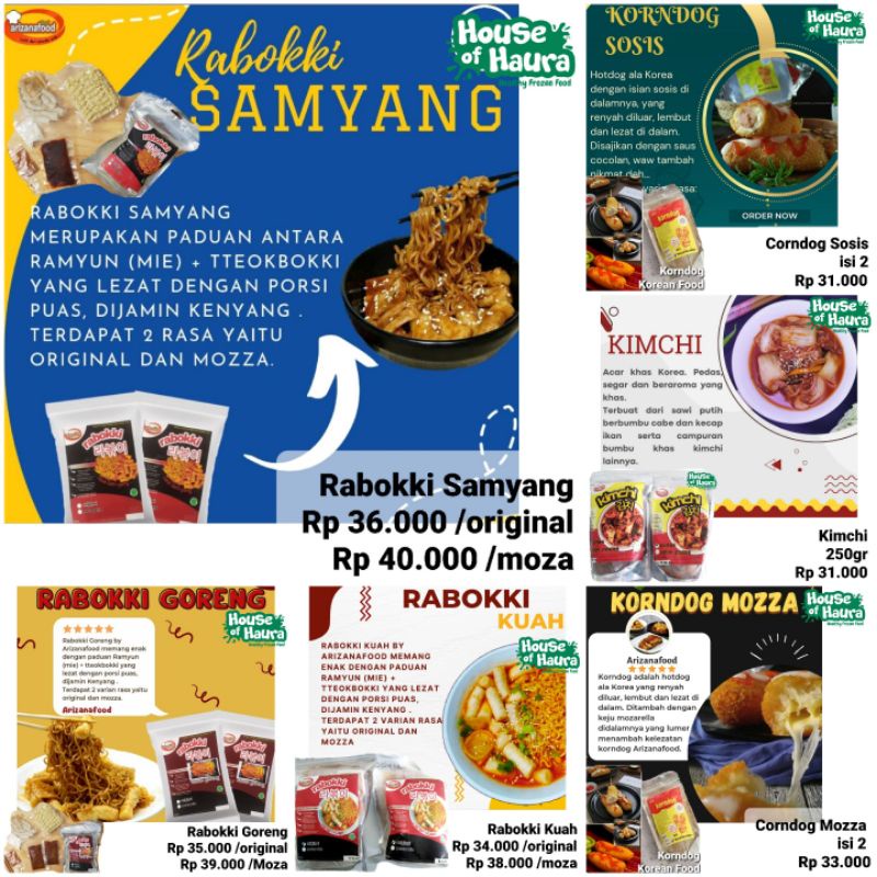 

Topoki, Rabokki, corndog KOREAN Food HALAL