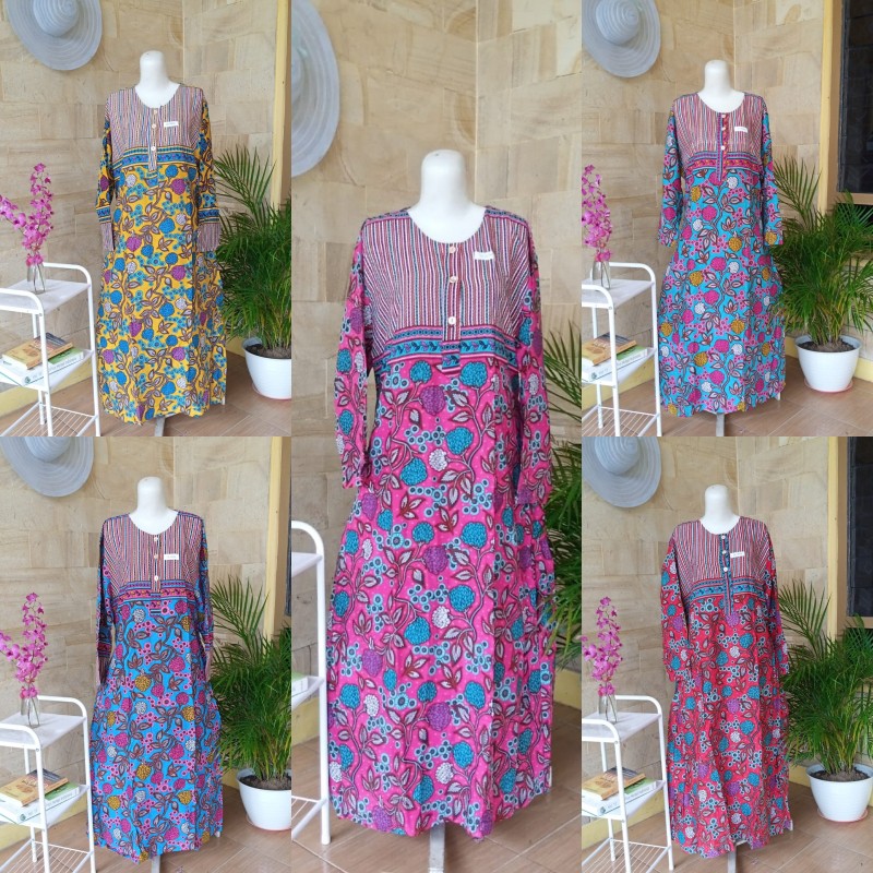 Longdress HAP | Longdress HAP Indoesia | Homewear HAP Solo | Daster Muslim Panjang Busui | Daster