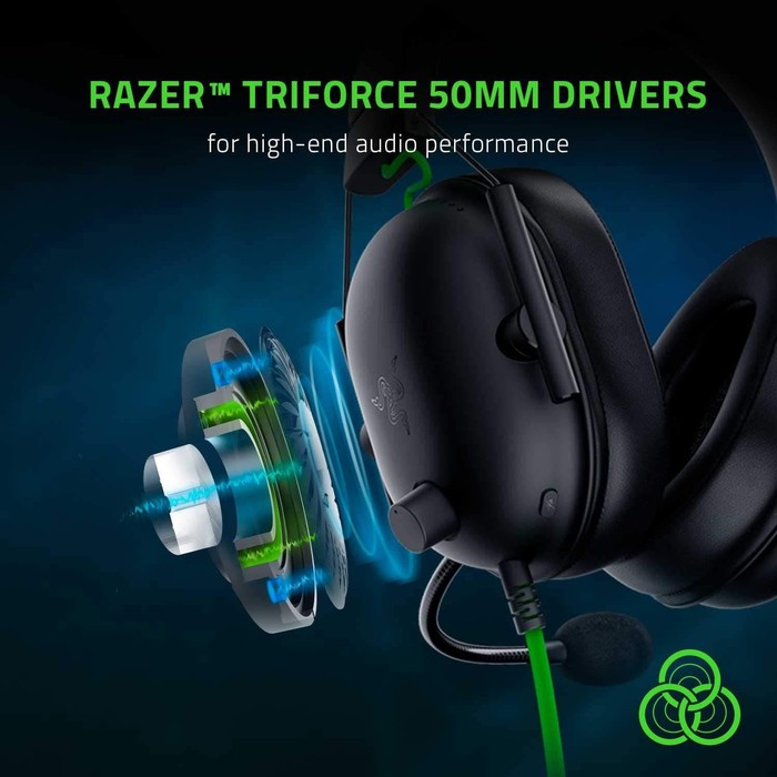 Razer BlackShark V2 X 7.1 Surround Sound Capable Gaming Headset