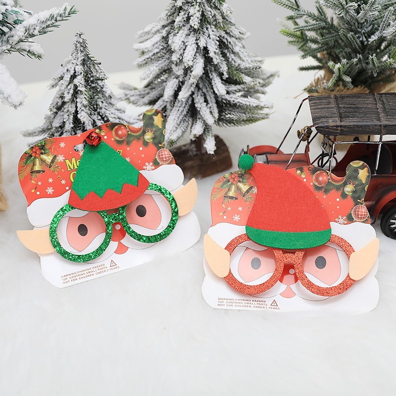 Kostum Kacamata Peri Natal Christmas Elf Hijau Green Elves Cosplay