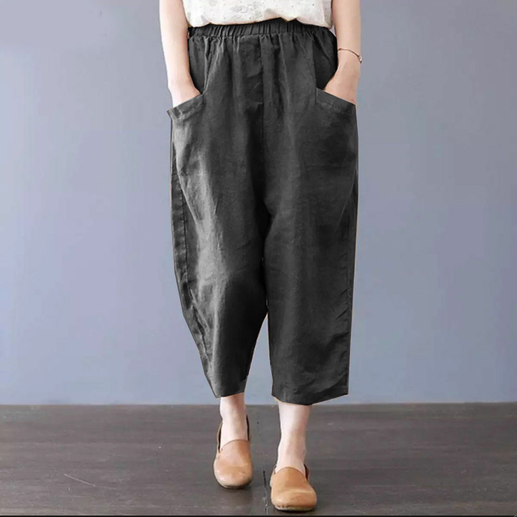 Mera Pants // Celana Korea Cotton Twill // Celana Kasual Wanita