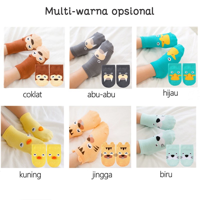 Kaos kaki anak bayi motif/Kaos kaki anak/Kaos kaki anak anti slip/Kaus kaki perahu L87/88