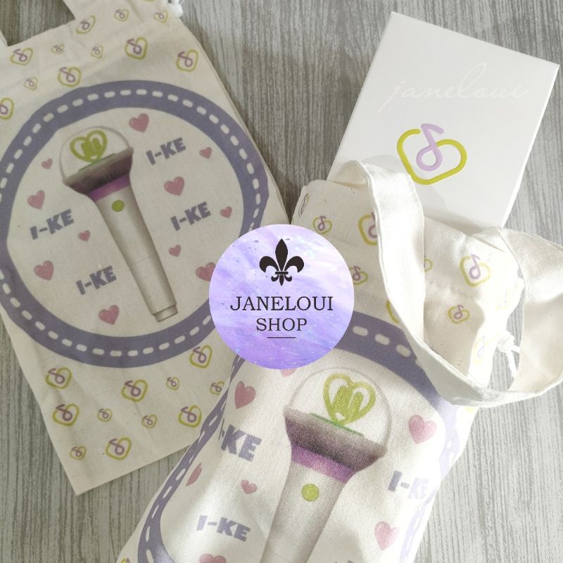 LS Lightstick IU Ver 3 I-KE Pouch Bag / UAENA Pin Bros Badge Lilac album PC Strawberry Moon The Gold