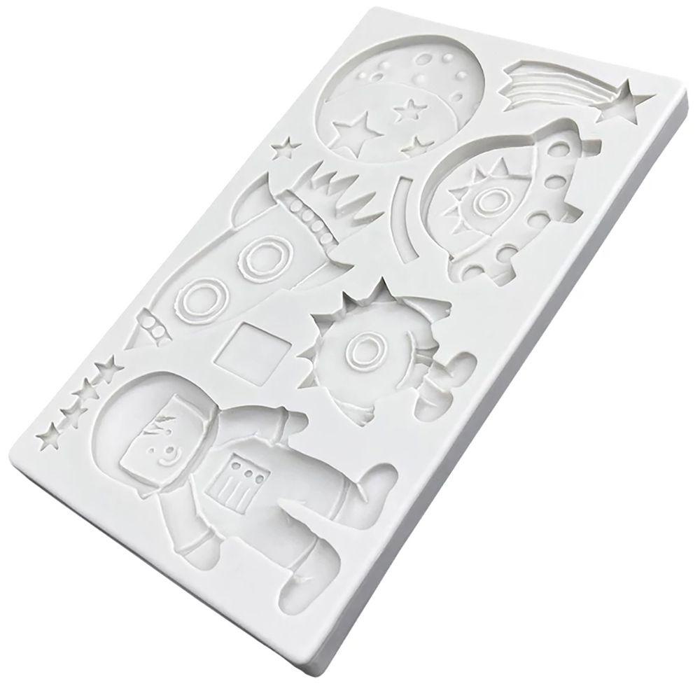 Top Cake Mold Aman Astronot Silicone Sugarcraft Mold