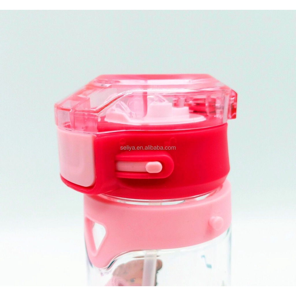 Botol Minum | Kotak Minum SELIYA 2556 Tali Karakter Anak-anak BPA FREE 450ml