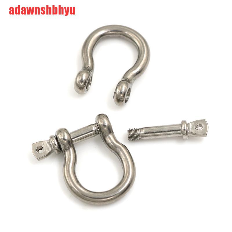 5pcs M4 304 Pin Sekrup Busur Shackle Bahan Stainless Steel