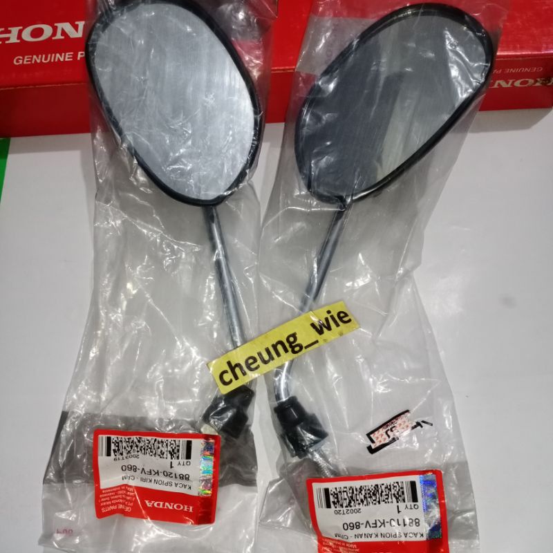 88110KFV860 & 88120KFV860 Spion gagang crome set kiri kanan Honda Legenda / Grand ori AHM HGP
