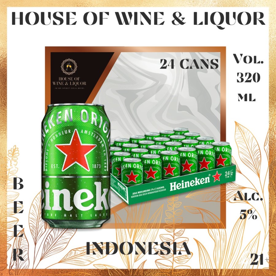 Jual Heineken Can 320 ML X 24 Kaleng | Shopee Indonesia