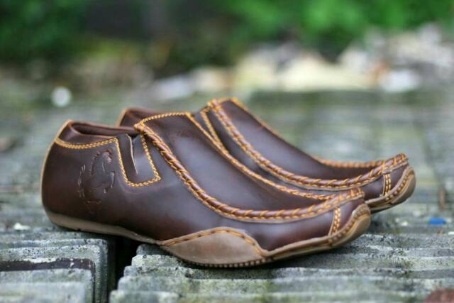 (COD) SEPATU SLOP FORMAL KERJA KULIT ASLI BLACKMASTER FERaI ORI