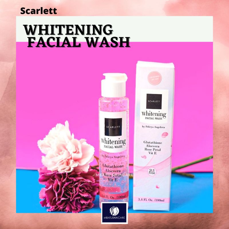 (ORIGINAL) SCARLETT WHITENING FACIAL WASH / SABUN MUKA PEMUTIH WAJAH / SCARLET SKINCARE