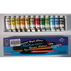 

water colour cat air 12warna + Bonus kuas lukis 1pcs