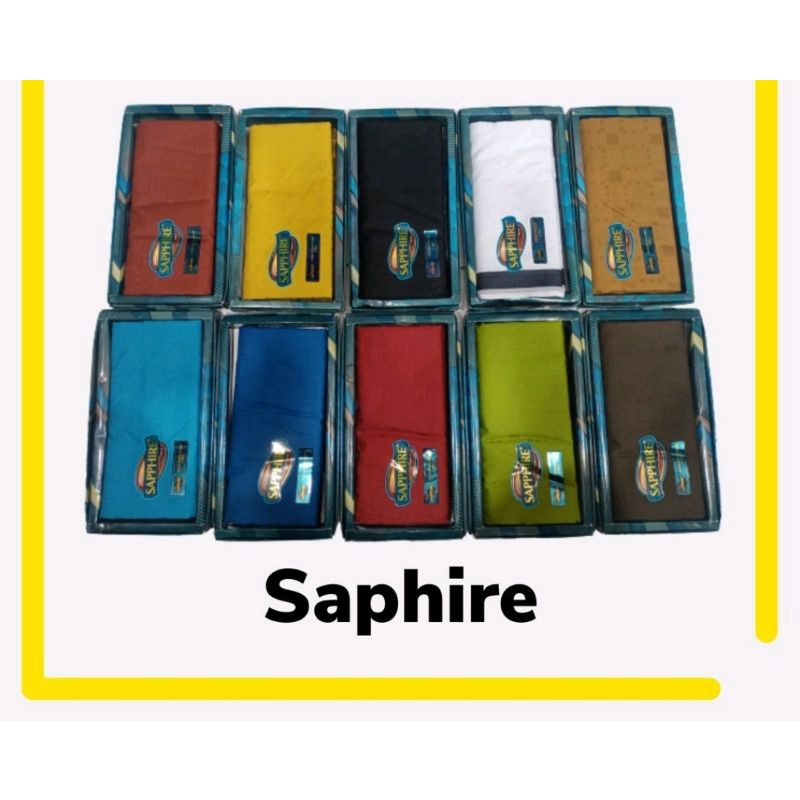 BISA Sarung Tenun Sapphire Polos Warna Premium Original