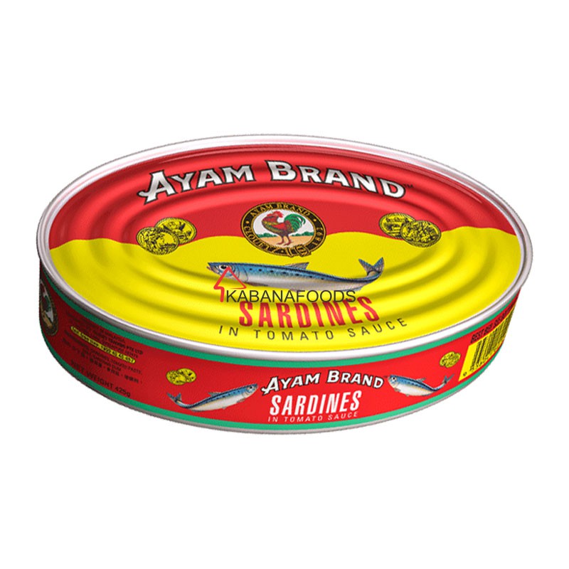 

Ikan Sardin Kalengan Saus Tomat Ayam Brand Sardines in Tomato Sauce 425g