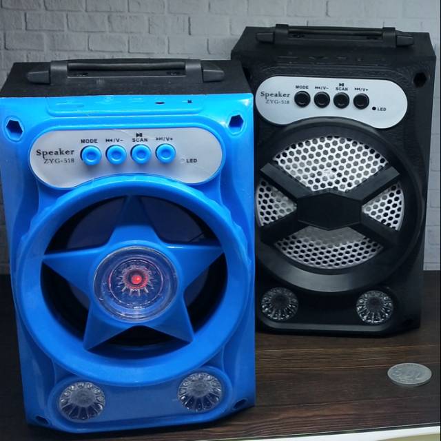 Speaker bluetooth aktif 4 inch radio usb aux memory