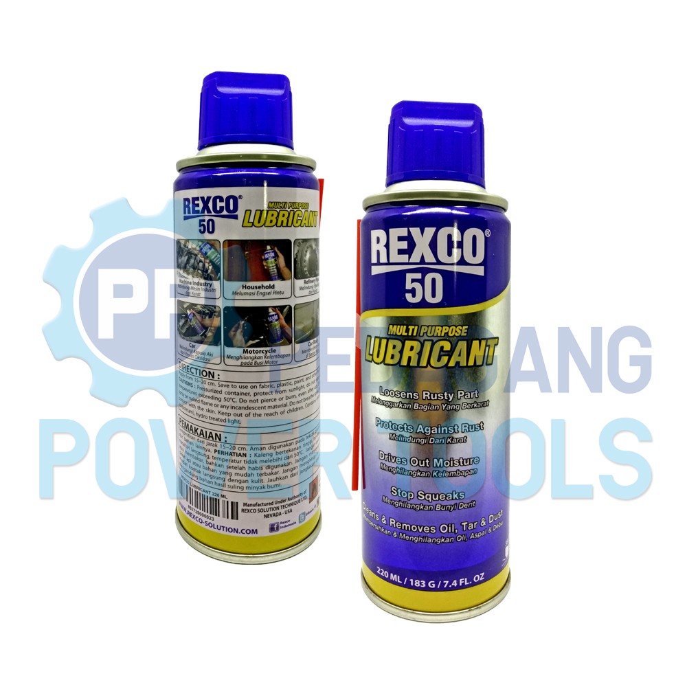 REXCO 50 220 ML PELUMAS ANTI KARAT SERBA GUNA PENETRAN MULTI LUBRICANT