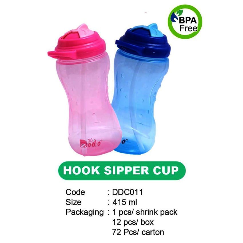 BOTOL MINUM DODO HOOK SIPPER CUP TEMPAT AIR ANAK ANAK POLOS SEDOTAN