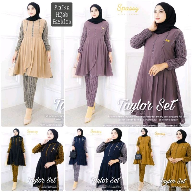 TAYLOR SET ORIGINAL SPASSY. SETELAN PANT BUSUI TERBARU. ONESET BUSUI PREMIUM PRODUK BERLABEL