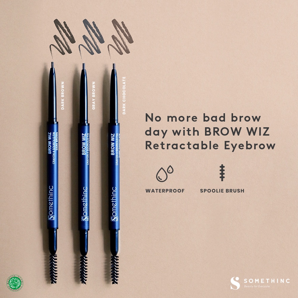 SOMETHINC BROW WIZ Retractable Eyebrow / Somethinc Pensil Alis / Somethinc Eyebrow