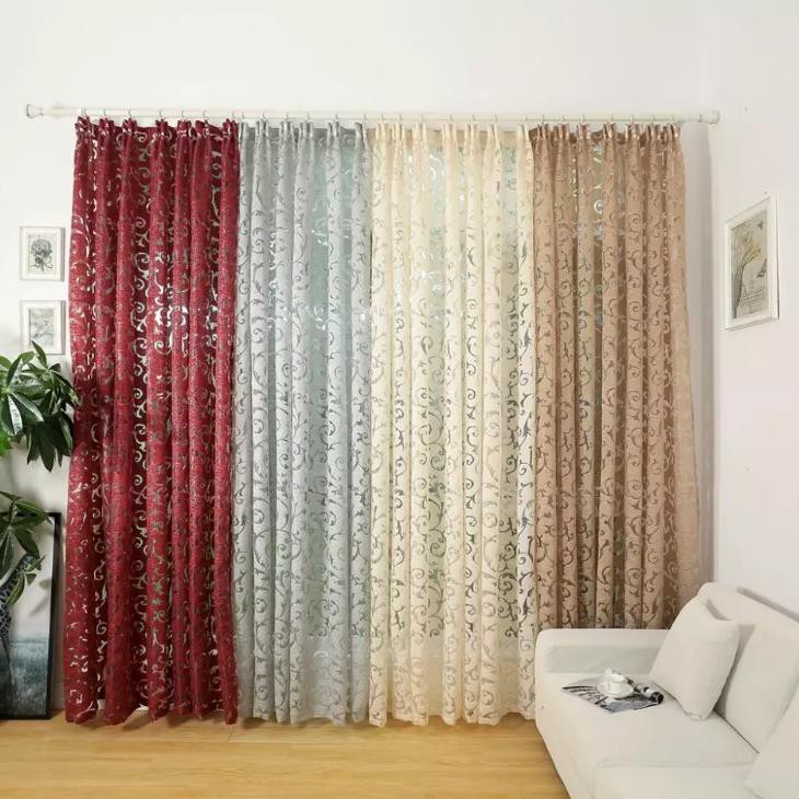  Tirai  Pintu dan Jendela  Renda Jacquard High Quality 