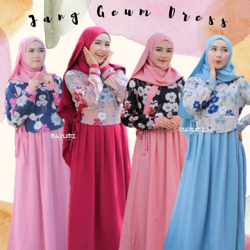 Gamis/ Dress Busui Syari Jang geum bahan Zara Quency By Mayumi