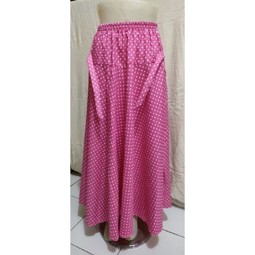 Rok panjang motif kotak dewasa model payung-3