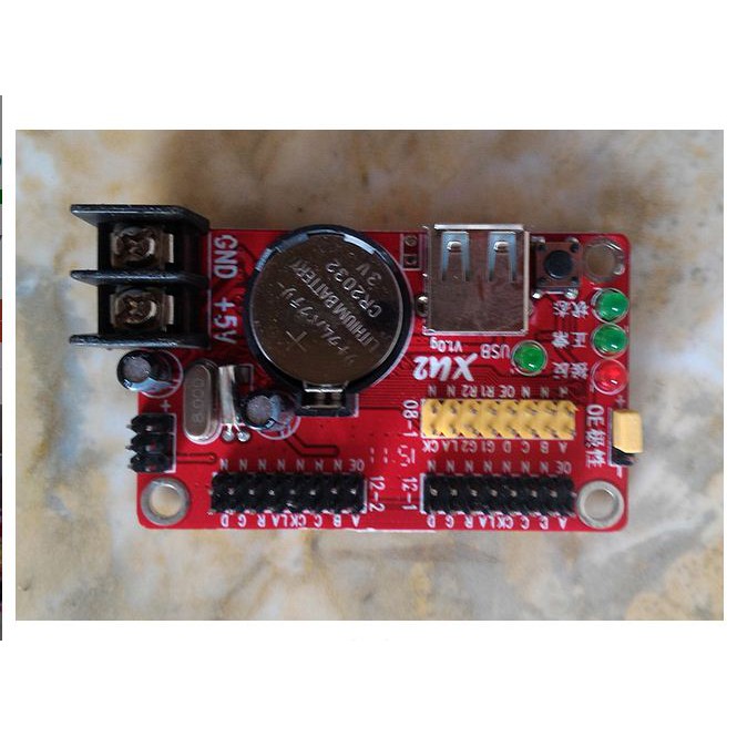 XU2 USB LED Controller Card, Running Text Double Color, LED controller
