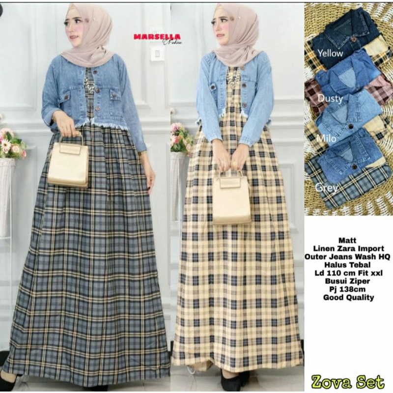 Zoya Set Dress Muslim Original Marsella