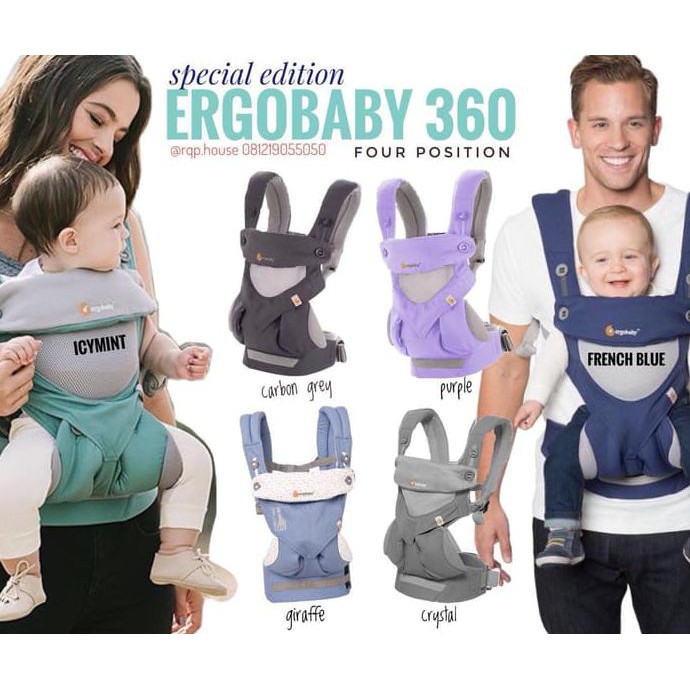 Termurah Ergo Baby 360 Style Black Series Terbaru