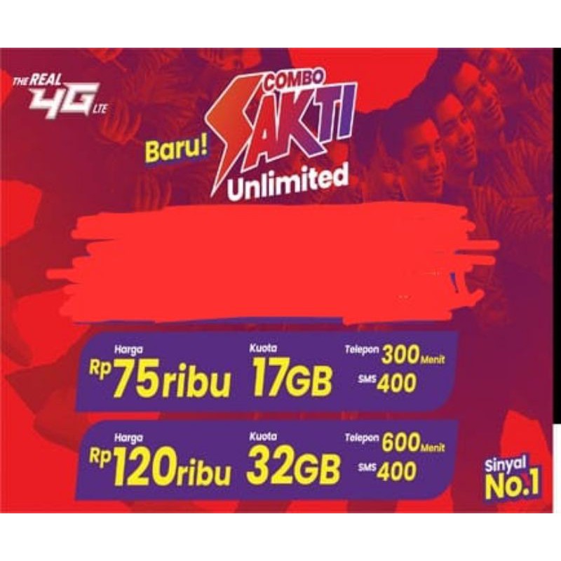 Kartu Combo Sakti 32 GB + Unlimited Apps dan Youtube