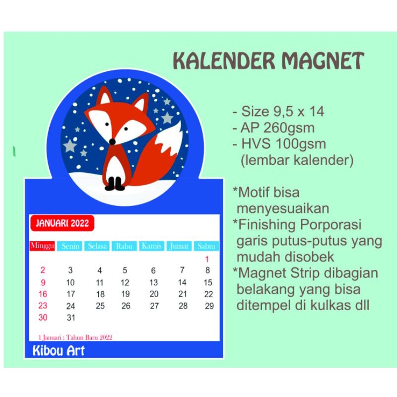 

Kalender Magnet Mini