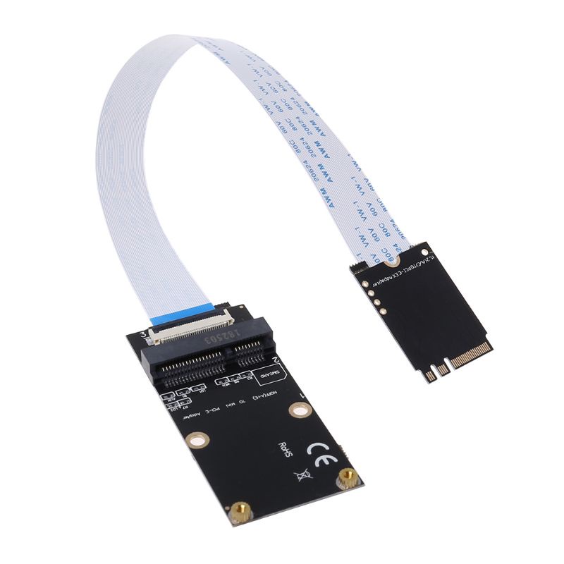 Btsg for M.2 (NGFF) Untuk Kunci A/E/A+E Ke Adaptor PCI-E Mini Dengan Kabel FFC Untuk PC Compu