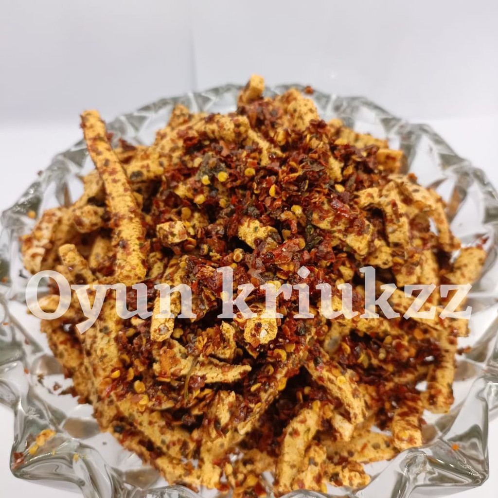 Basreng 500 GRAM pedas jeruk  (BASO GORENG ) Stik basreng / baso goreng  /basreng-BASRENG PEDAS