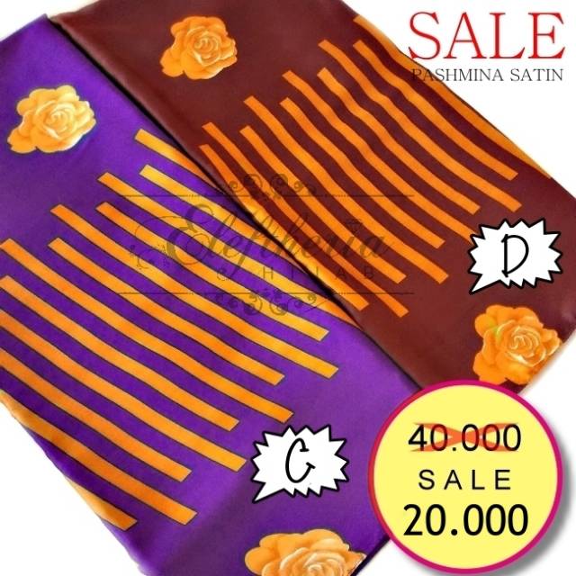 Pashmina Satin Motif