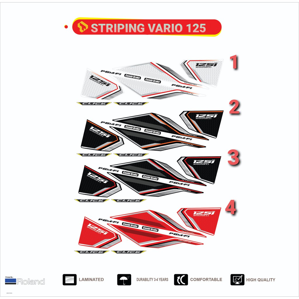 Striping list vario 125 thailook click