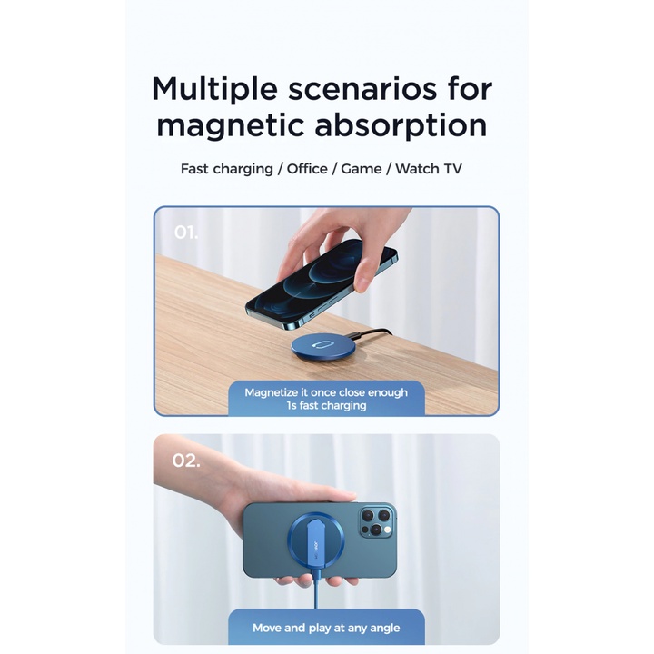 JOYROOM JR-A28 15W Magnetic Wireless Charger Apple Android