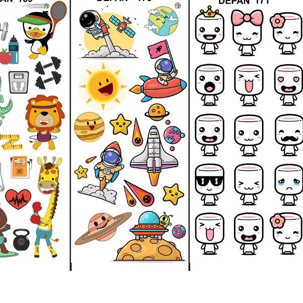 

STAR Edible Stamp / Sticker Makanan 163 - 180