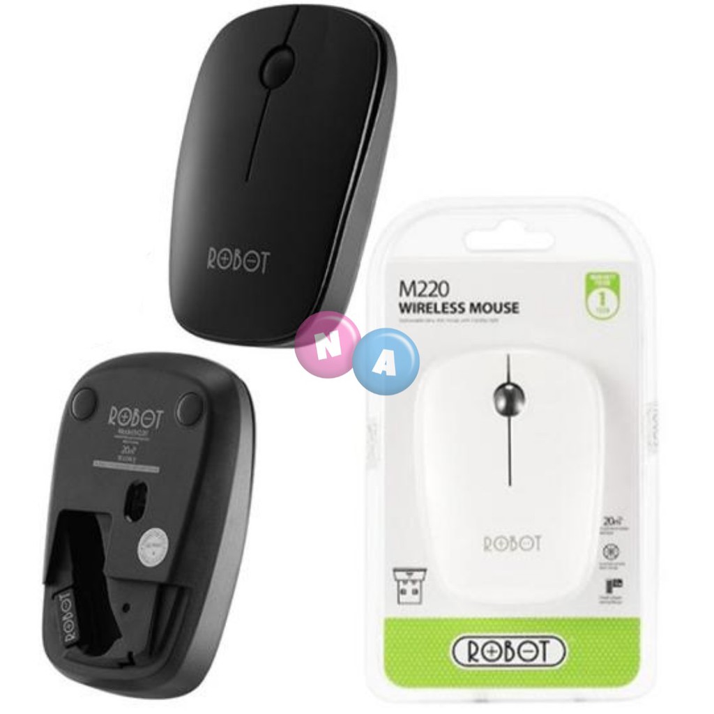 Mouse Wireless Robot Ultra Slim Wireless Mouse M220