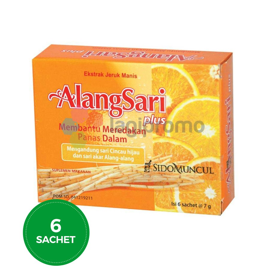 

Sido Muncul AlangSari Plus Jeruk Manis 6 Sachet Obat Radang Tenggorokan Antivirus Alami