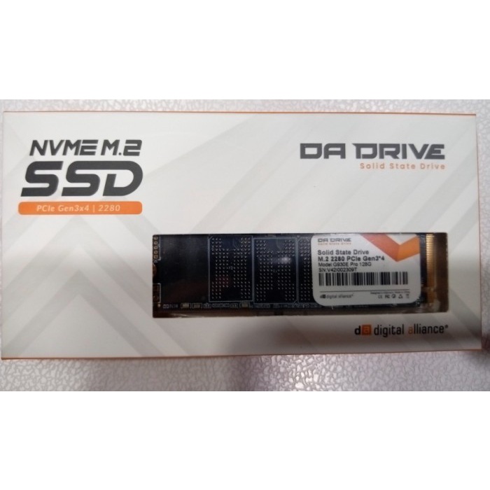 Digital Alliance SSD M.2 NVMe 128GB 2280 PCIe 3 x4 3D NAND