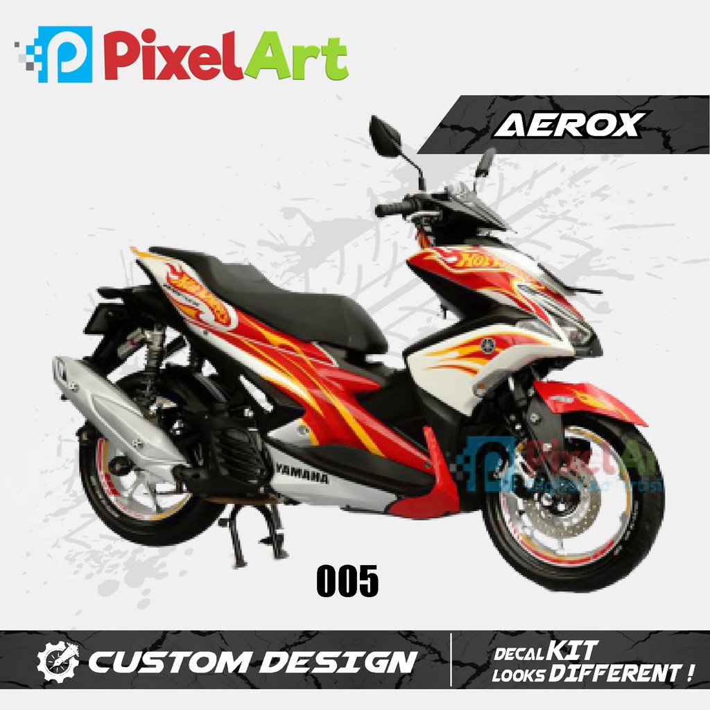 STICKER DECAL MOTOR AEROX FULL BODY HOT WHEELS PREMIUM QUALITY