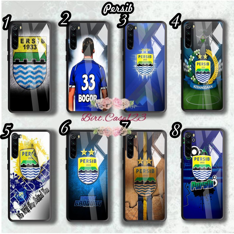Case softcase silikon Gambar PERSIB back case glass oppo samsung vivo xiaomi realme iphone all type