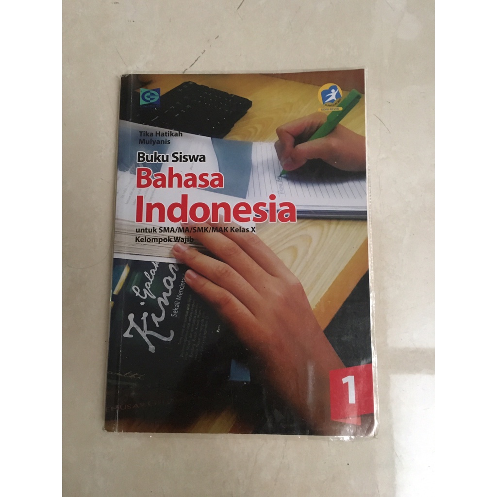 

Bahasa Indonesia 1 Kelas 10 SMA/MA/SMK/MAK (K13 Edisi Revisi) Grafindo
