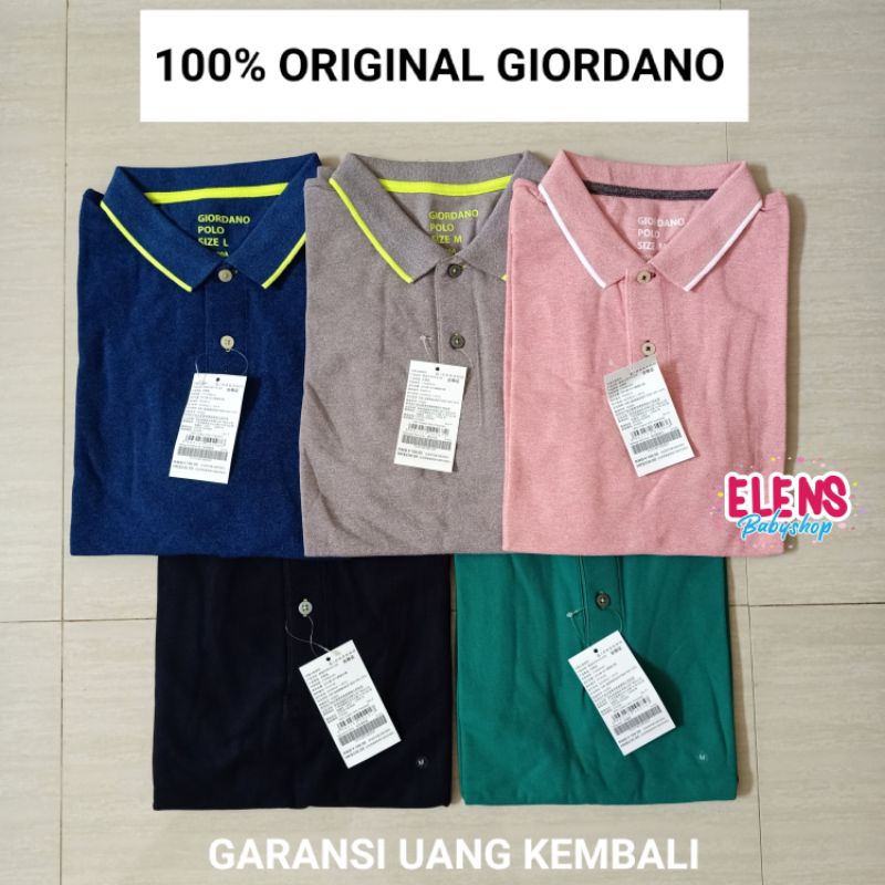 KAOS GIORDANO POLO KERAH COWO ORIGINAL