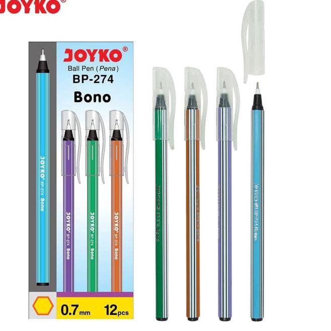 

BEST SELLER!!! Ball Pen Pulpen Pena Joyko BP-274 Bono 0.7 mm 1 Box 12 Pcs