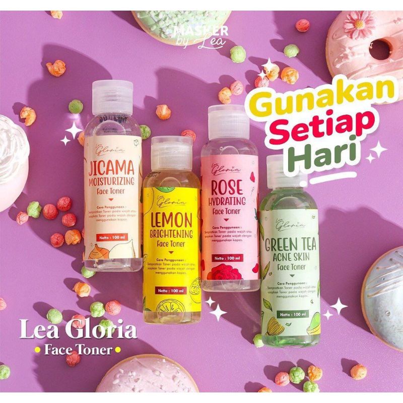 Lea gloria Face Toner - Rose water untuk masker organik