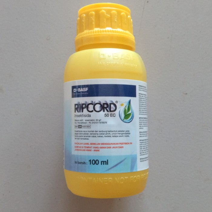Insektisida Ripcord 50EC 100ml Sipermetrin 50 g/l obat tiga daun